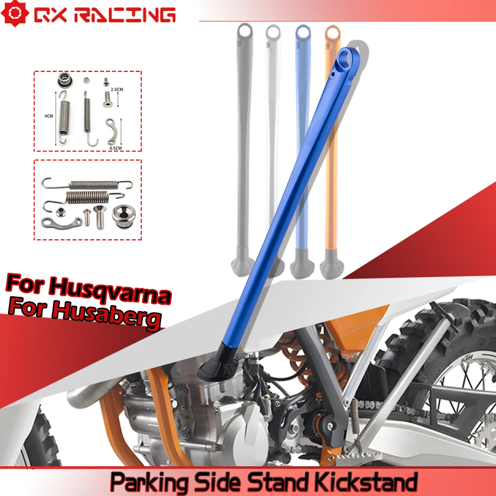 

Motorcycle Forged Aluminum Alloy Parking Side Stand With Spring Kit For Husqvarna TE FE 125-501 For Husaberg TE FE 2009-2014