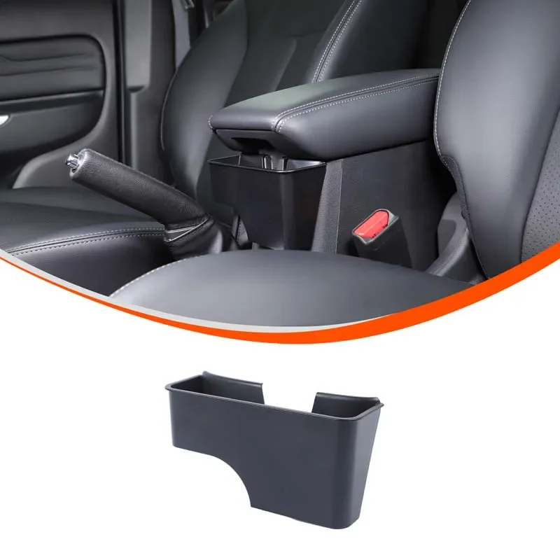 ABS Black For Mitsubishi L200 Triton 2019-2023 Car Styling Car Handrail Box Front Storage Box Mobile Phone Pallet Accessories