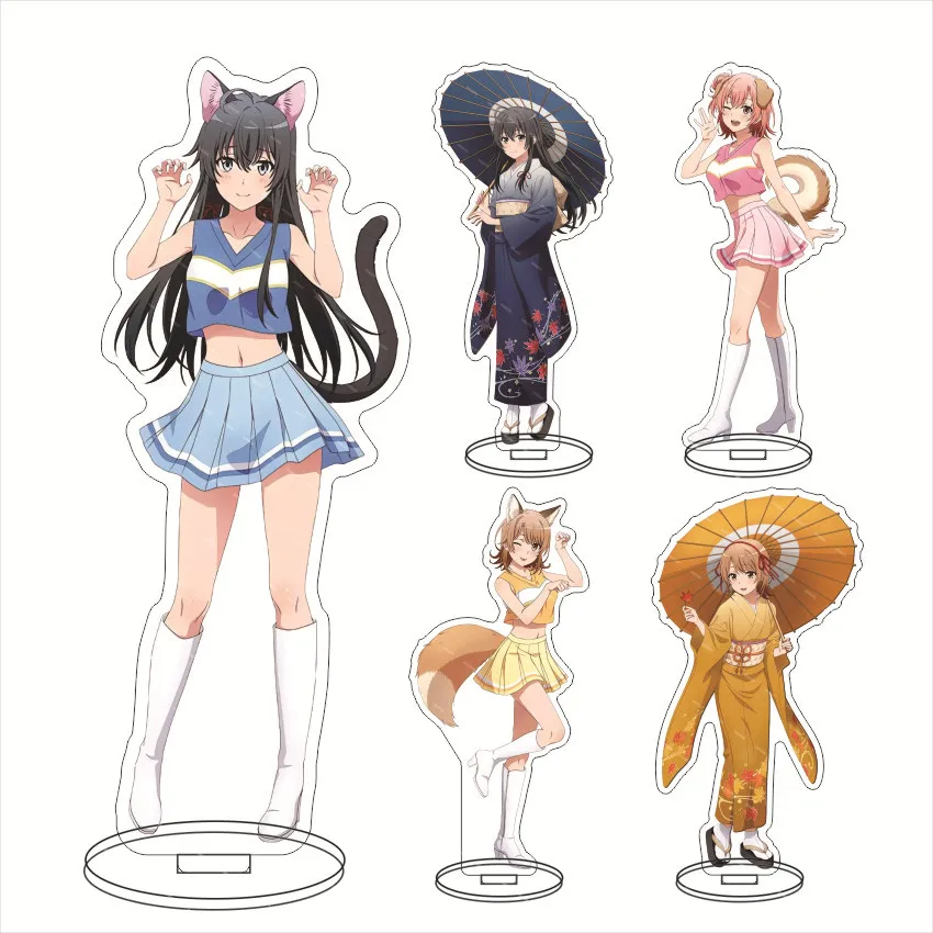

My Youth Romantic Comedy Is Wrong As I Expected Stand Model Plate Decoration Desk Figure Display Animation Creativity Jewelry