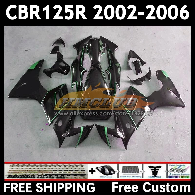 +Tank For HONDA CBR-125R CBR125RR CBR 125 125R 91No.44 CBR125R 02 03 04 05 06 125CC 2002 2003 2004 2005 2006 Fairing light black