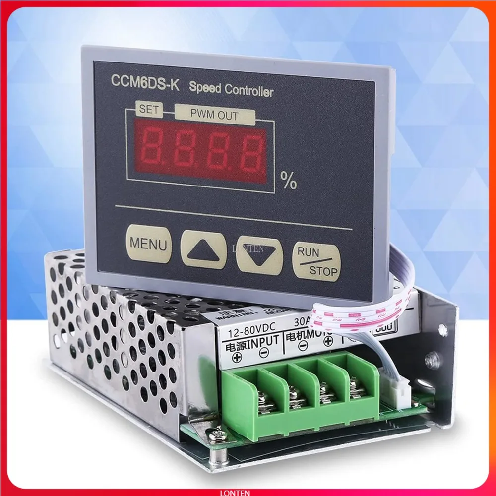 

PWMDMotorSpeedController DC12V-80W0A PWM MotorSpeedController Governor с заменой цифровой панели дисплея PWM Co LT-SJ0223