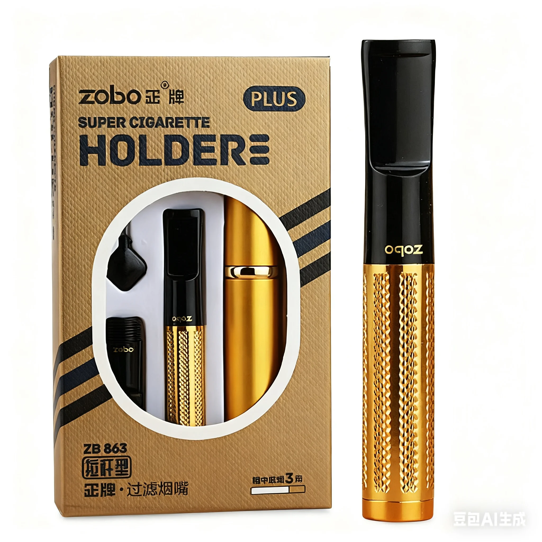 Zobo Brand Men And Women Filter Cigarette Holder Cleaning Cycle Microporous Filtration Thick Middle Thin Cigarette Smoking Lips