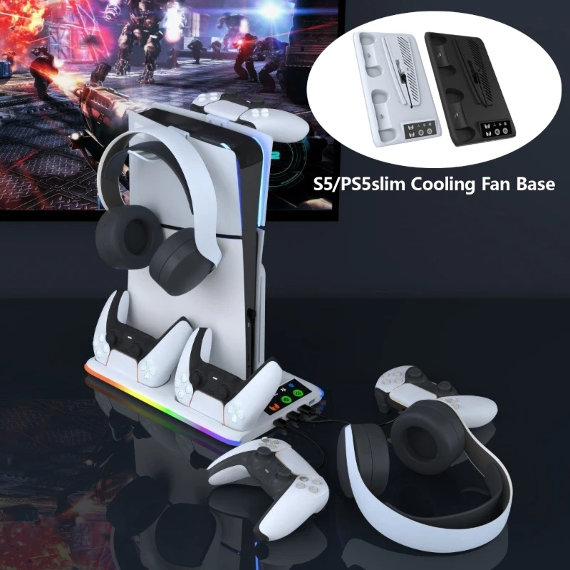 

Красочная светодиодная охлаждающая база. Обновления для игр. Многофункциональная подставка для охлаждающего вентилятора. база