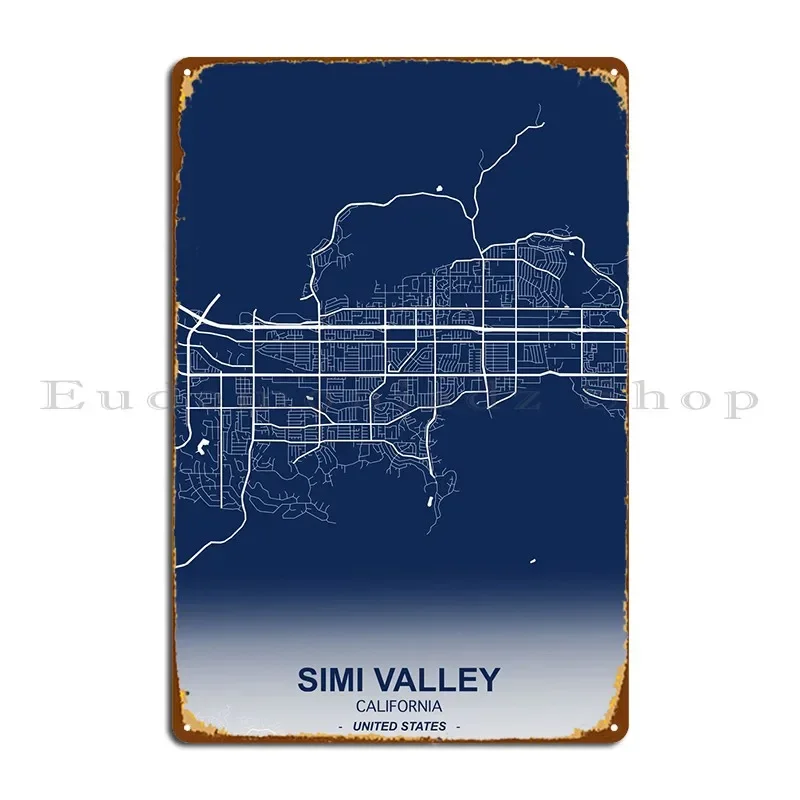 Simi Valley Калифорния металлическая табличка плакат украшение на заказ винтажный дизайнерский гараж жестяная вывеска плакат