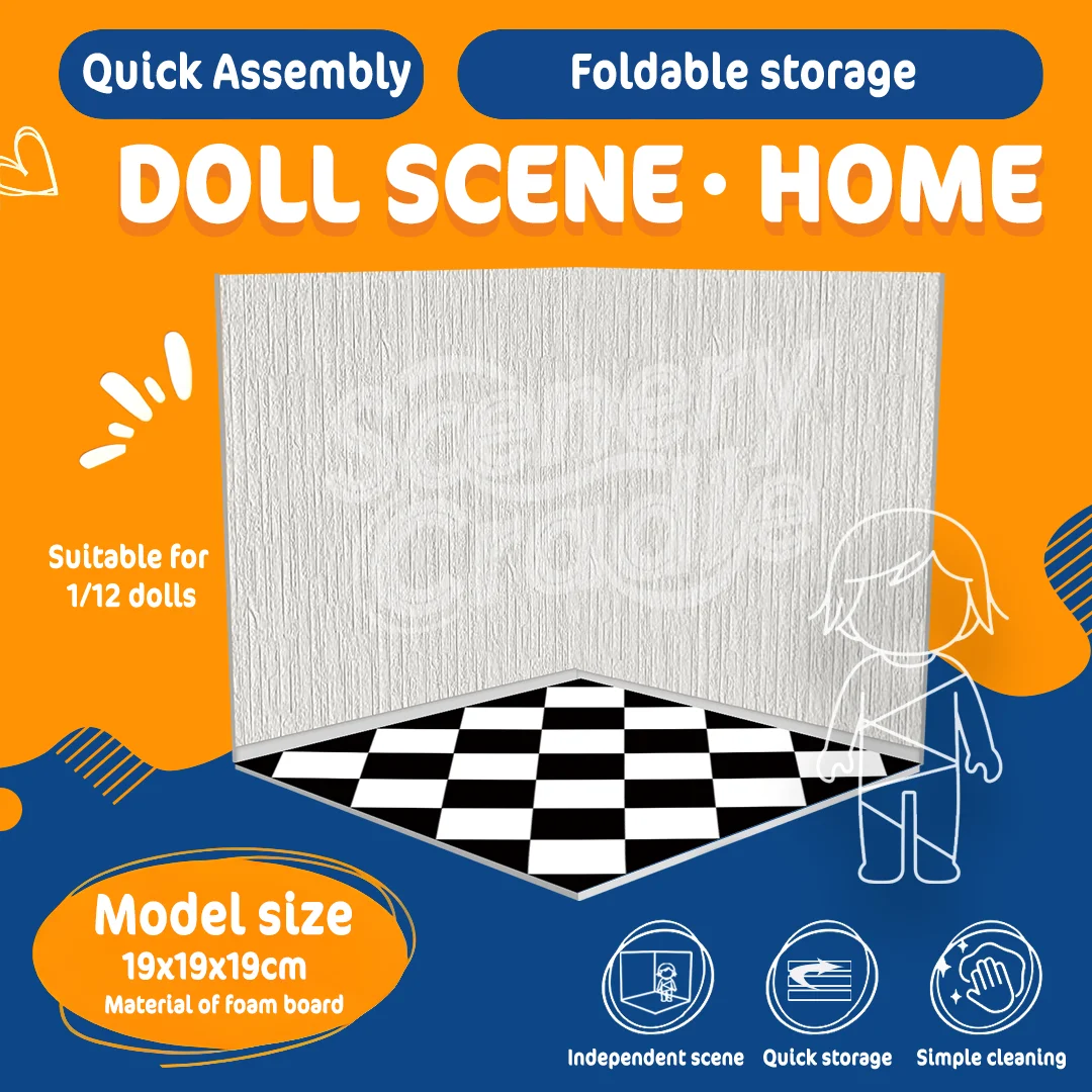 1/12 PVC Display Backdrop Background Collection Show Vehicle Model Showcase for Hobbyist Model Display & Exhibition
