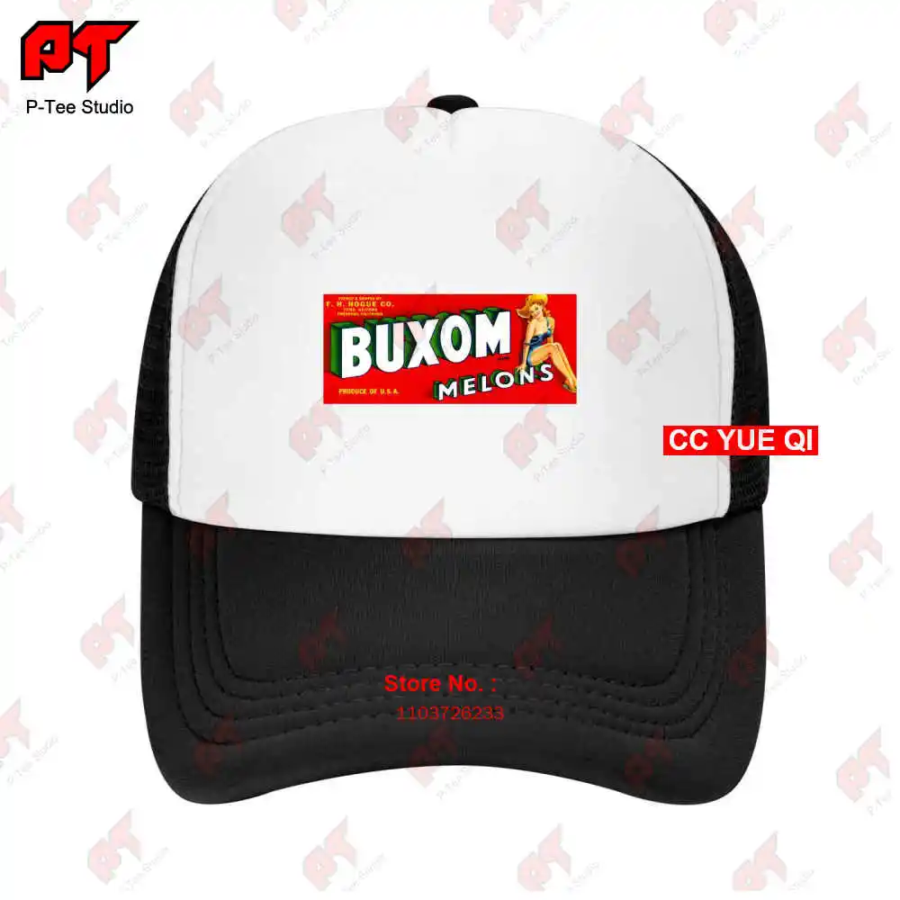 Buxom Melons Crate Label Pin Up Baseball Caps Truck Cap V7Q3