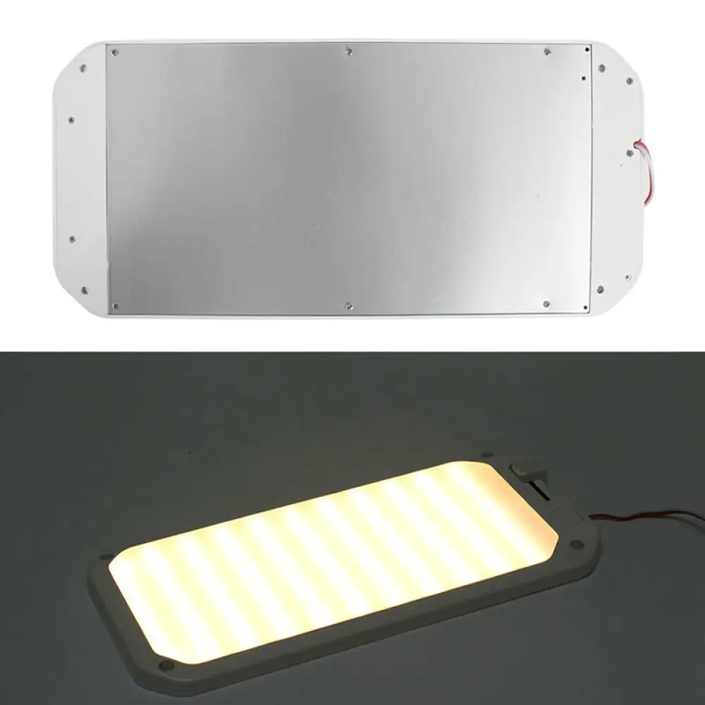 Interior LED Ceiling Light For Camper Van RV Trailer Lighting 12V 24V Lamp Dimmable Adjustable Color Mode With Switch