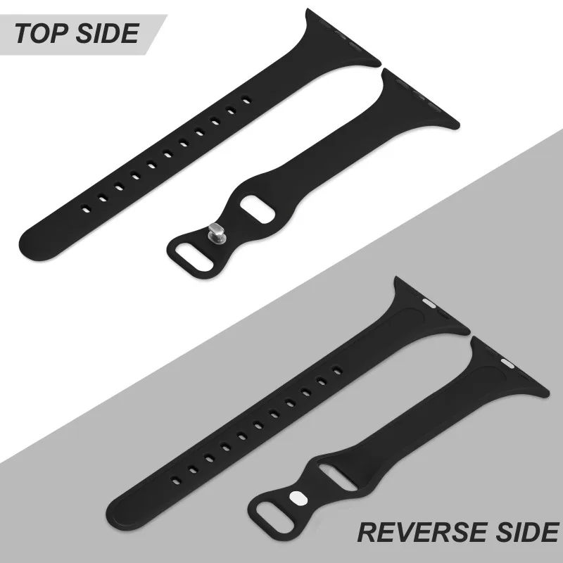 Bracelet en silicone pour Apple Watch, dehors Slim Band, Correa iWatch Series 8 Ultra 2 SE 7 6 3 9, 40mm, 44mm, 45mm, 41mm, 38mm, 42mm