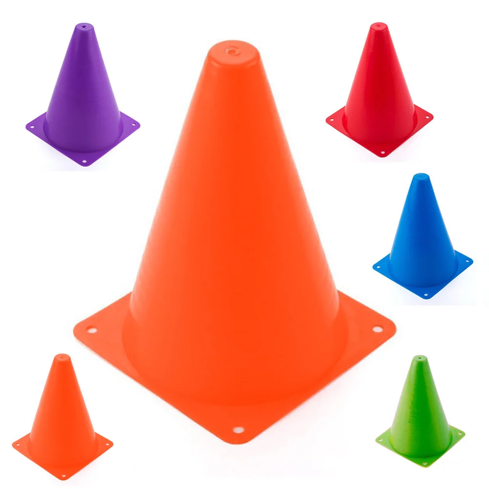 دلو حاجز للتدريب في الهواء الطلق ، دلو تخزين سهل ، بلاستيك صلب مع ثقب ، مخروط حركة مرور كرة القدم ، منزل مانع للتجمد ، 10 +