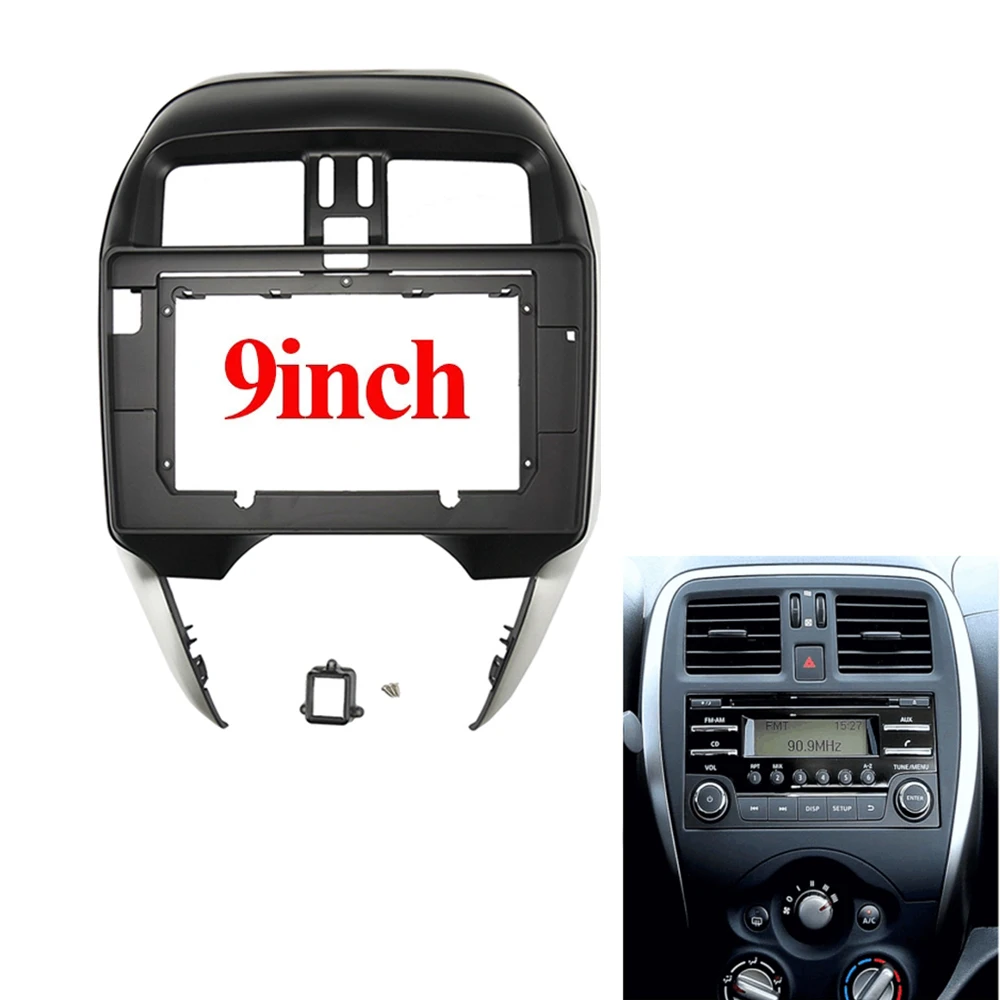 

10inch Car Radio Fascia for Nissan Sunny Almera 2014 2015 2016 2017 2018 Special Dash Trim Kit Frame Panel Car Refitting