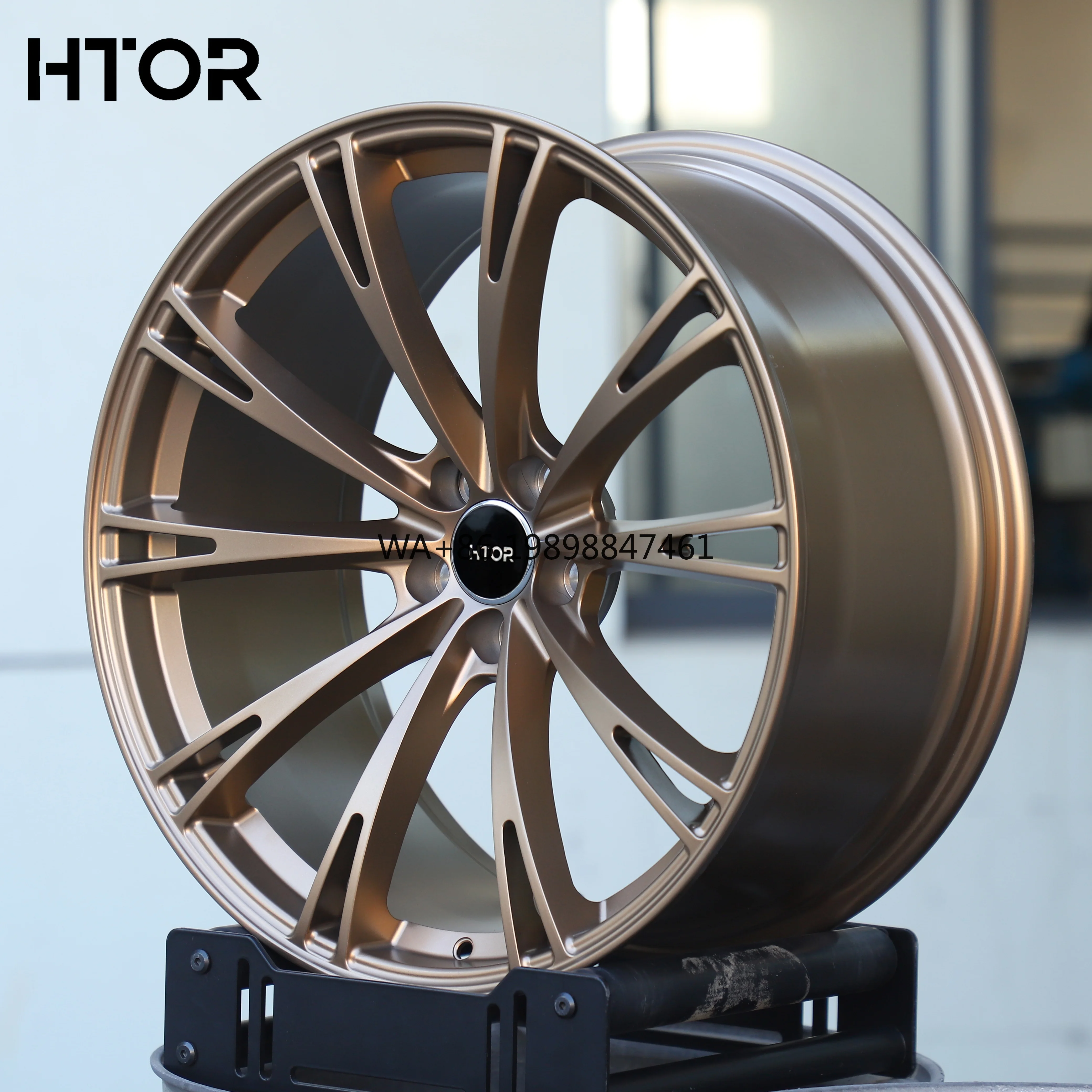 

HTOR 20x9 21x9 22x9 Inch 5x112 5x120 5x130 Concave Forged Wheels Bronze SUV Rims for Cayenne Macan X5 GLE Q8 RX350 Velar