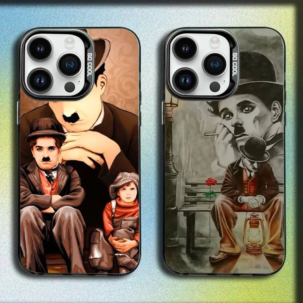 

Charlie Actor C-Chaplin Phone Case For iPhone 17,16,15,14,13,12,11,Pro,Max,Plus,E,SE4,Air,Mini Black IMD Box