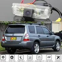 Cámara de visión trasera de coche para Subaru Forester SG MK2 2003 2004 2005 2006 2007 2008 para aparcamiento visión nocturna HD