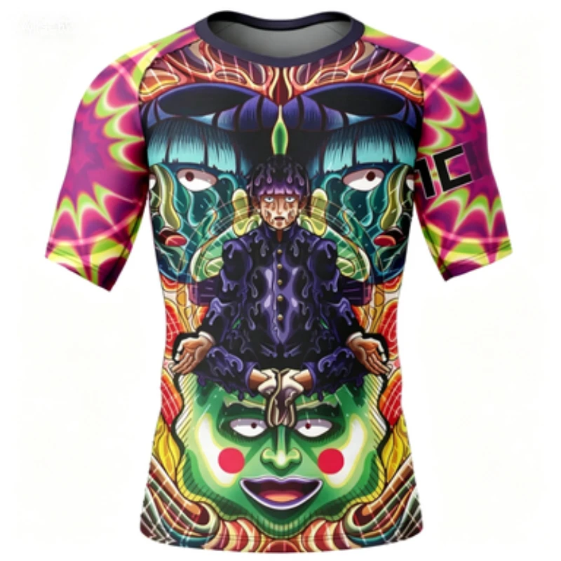 2026 Anime Speed Drying Clothes Lingneng Maofu Hunter Xiaojie Fitness Jujutsu Training Clothes Short Sleeves view 2