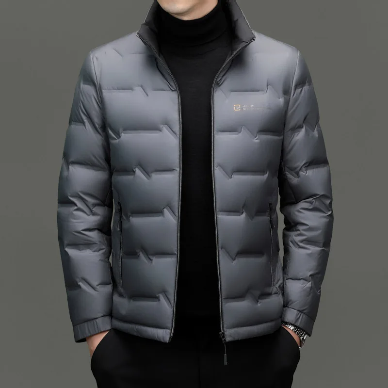 Men's Lightweight Winter Down Jacket 2024 New Style Warm Business High Quality Thick Warm Casual Jackets