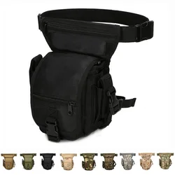 600D Waterproof Nylon Motorcycle Riding Camping Bag for Men's Military Tactical Drop Leg Bag Waist Bag Adjustable Thigh Strap