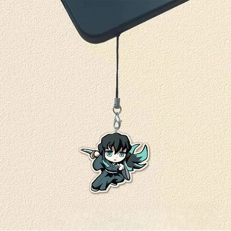 

Demon Slayers Cartoon Character Peripheral Acrylic Mobile Phone Charms Stylish High Appearance Level Phone Straps & Bag