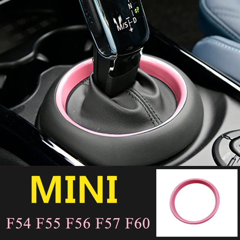 Car Gear Lever Panel Decorative Cover Protection Sticker For BMW MINI COOPER JCW F54 F55 F56 F57 F60 Countryman Car Accessories