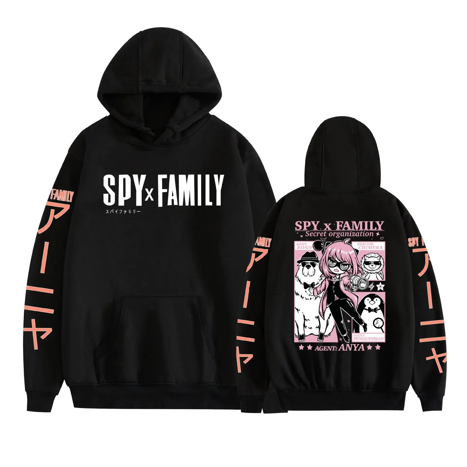 Spy X Family Anime Character Printed Hoodie Cute Fashion Women's Clothing Casual Sports Street Style Trendy Matching