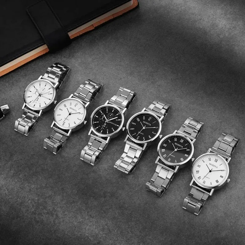 Steel Mesh Belt Men Watches Casual Number Dial Quartz Watch Brand Round Business Wristwatches Luxury Clock Relogio Feminino