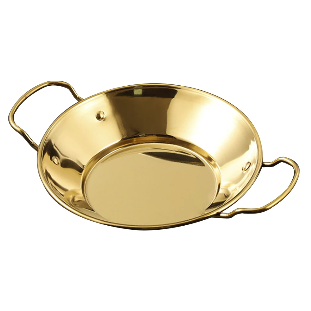 

Stainless Steel Dry Double Ear Kitchen Cooking Utensil Easy Clean Hot Electric Tea Can Home Alcohol Pot