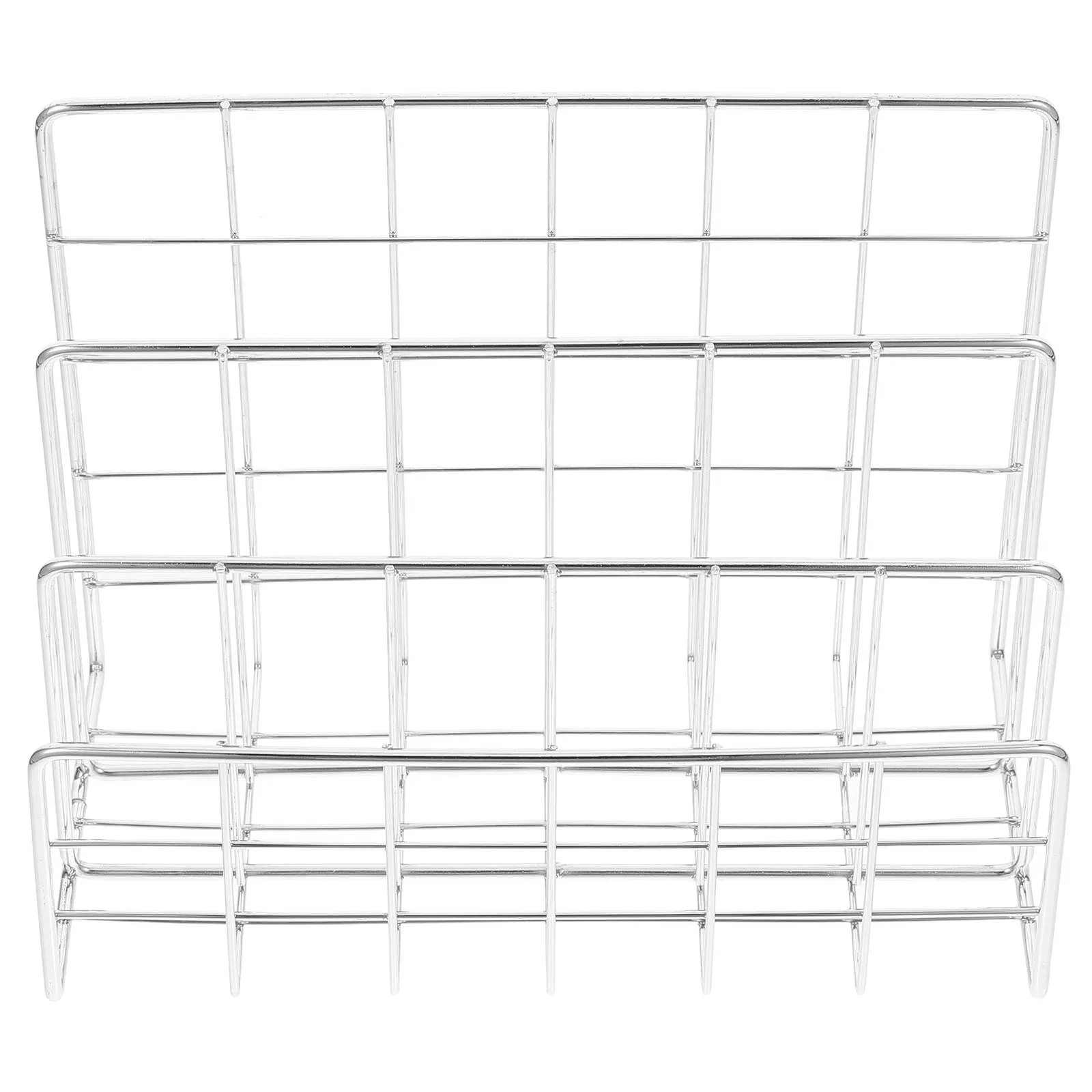 

Desktop Storage Rack Organizer Book Iron File Folder Holder Countertop