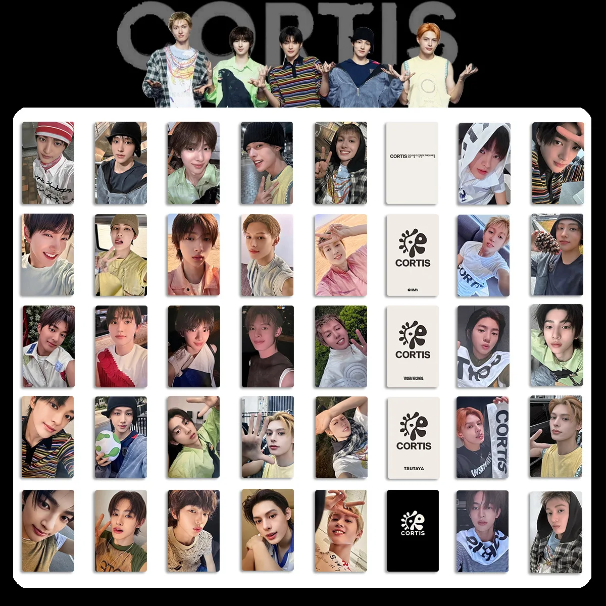 5 pçs/set Kpop CORTIS Photocards Álbum PhotoCards BOARDCAS Lucky Draw Cartões UNIVERSAL WVS Store Benefit Cartões Coleção de Fãs