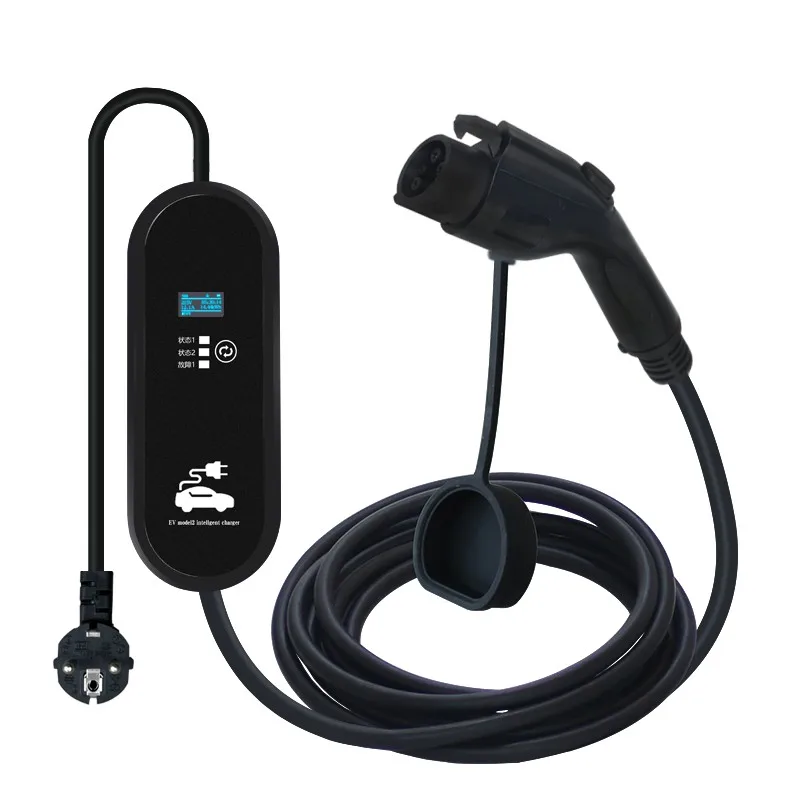 

Type 1 AC 16A 3.5KW Schuko Portable EV Charger For Home Electric Vehicle Single Phase 16A Output Power New Car Charger