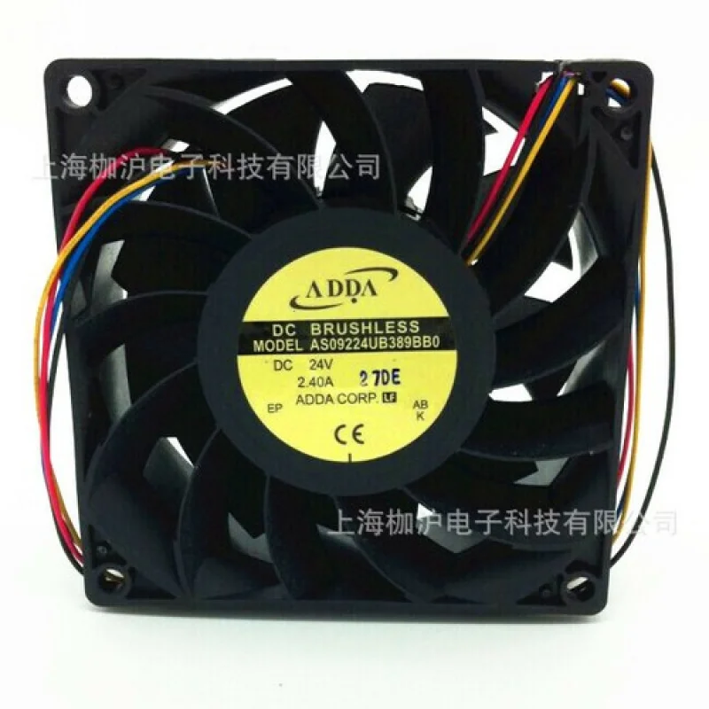 C     1pcs for   ADDA AS09224UB389BB0 9238 24V 4-wire PWM function Cooling fan