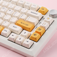 XDA PBT Keycaps 140 Keys Korean Japanese English Set Dye Sub Honey Milk For Gaming Mechanical Keyboard 61/64/68/84/75/87/96/104