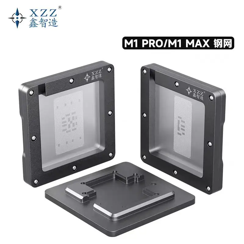 

XZZ M1 Pro/Max BGA CPU Reballing Stencil Planting Tin Platform 2 in 1 Anti Heating Professional M1 Motherboard Tin Plant Table