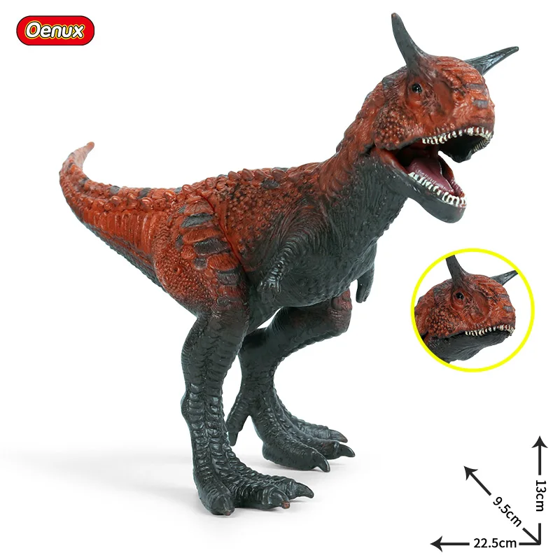 New Jurassic Dinosaur Carnivorous Carnotaurus Action Figure T-Rex PVC High Quality Collection Model Toys For Kids Gifts