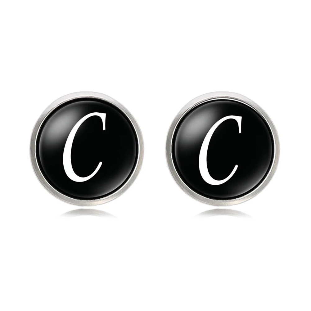 

Glass Cuff-Link For Men Copper Alloy Electroplated Smooth Durable Lightweight Sleeve Buttons Collar Accessories Easy Clean