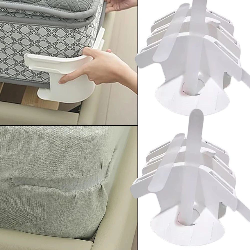 Universal Bed Sheet Corner Clamps, Mattress Straps Invisible Bed Cover Fixing Clips, Bed Sheet Locks, Home Furniture Accessories