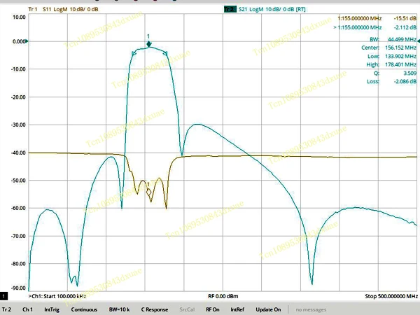 137~ 175MHz VHF band bandpass filter, SMA interface