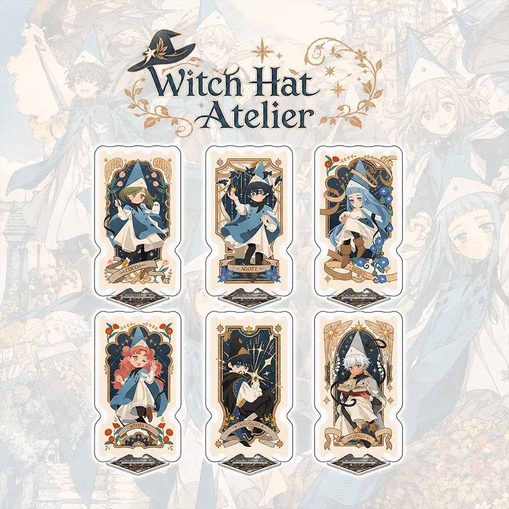Witch Hat Atelier Coco 10cm Acrylic Stand Keychain Tarot Style Anime Figure Desk Decor Collectible Gift For Fans