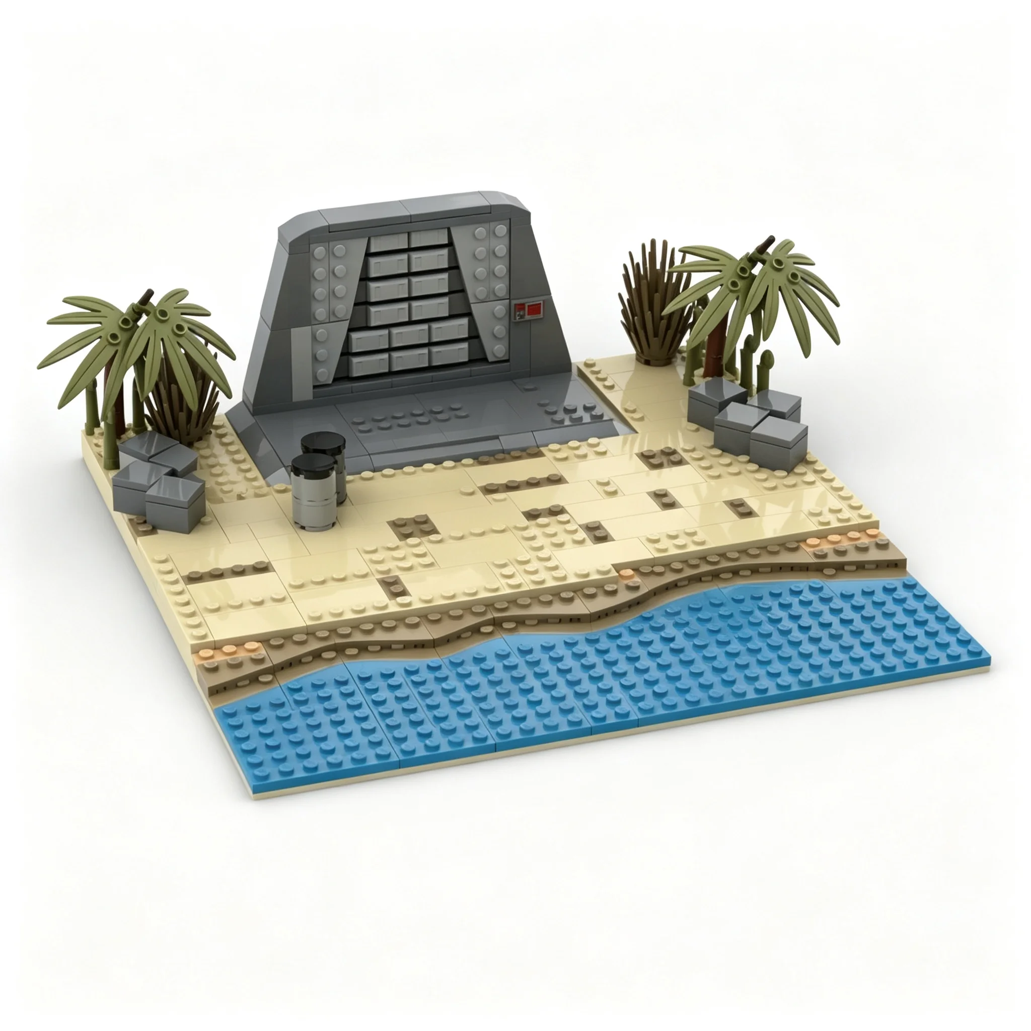 311pcs MOC Star Battle The On Scarif Model Christmas Gift Collectible DIY Assembly Collection And Ideas Decor