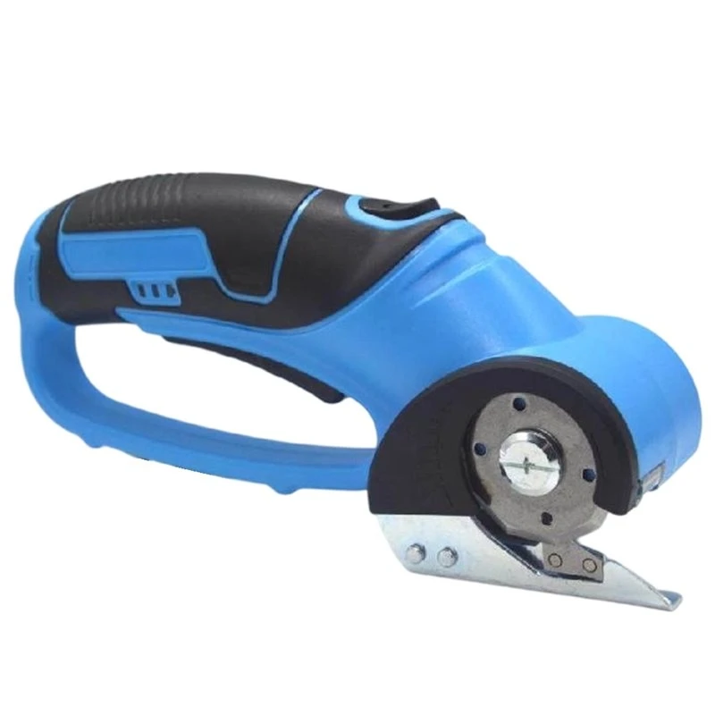 N04R Cordless Electric Fabric Scissors Rechargeable Rotary Leather And Carpet Cutter Set Handheld Cloth Trimming Shear