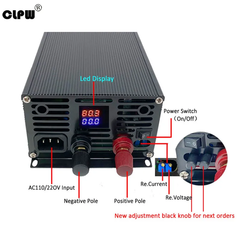 Adjustable 1500W Switching Power Supply 0-12V 13.8V 24V 28V 36V 48V 60V 72V 80V Digital Display Voltage Current Regulated SMPS - Image 5