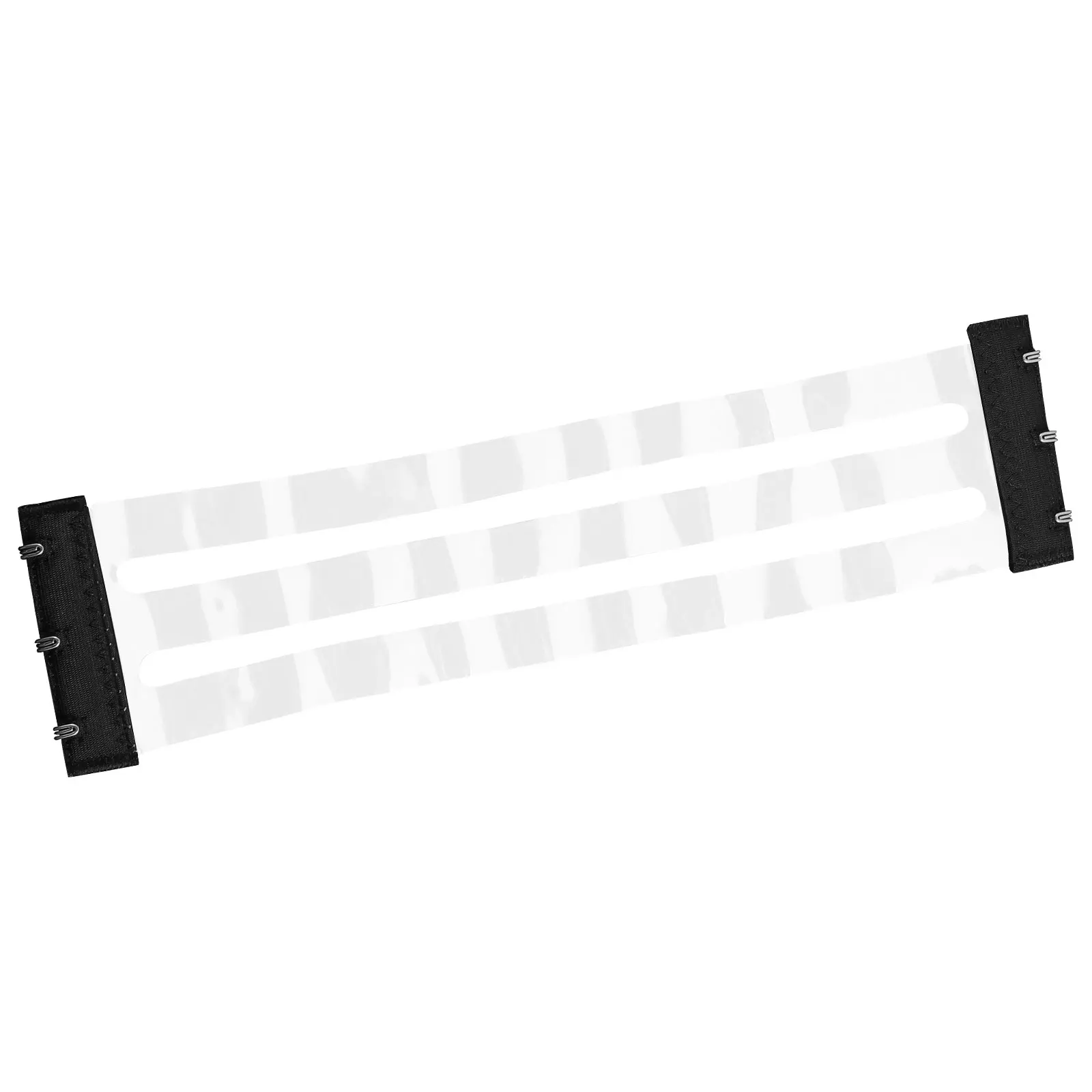 

Invisible Bra Black Transparent Adjustable Extender Women Bras Polyester Comfort Elastic Hook Buckle Long Clip Support Storage