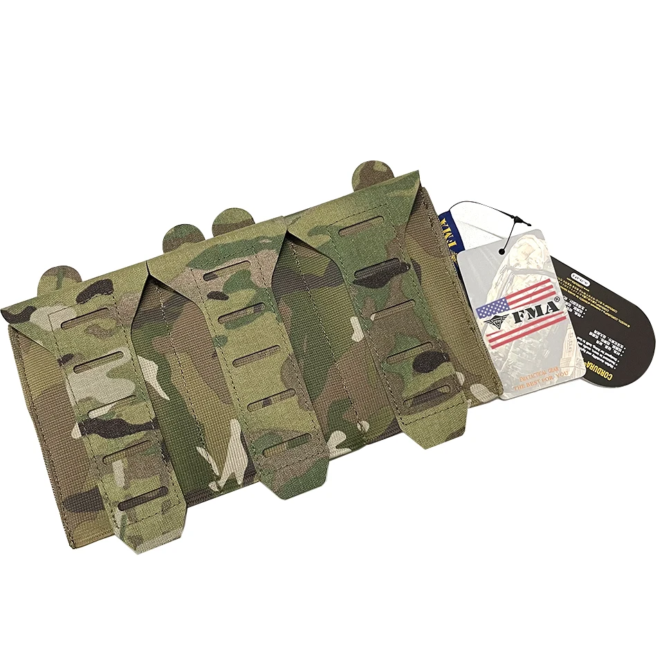 Imagem -04 - Fma Tático Triplo Empilhável m4 Mag Bolsa Novos Cortes a Laser Molle Triplo m4 Revista Bolsa de Armazenamento Kit Bolsa Rs9926