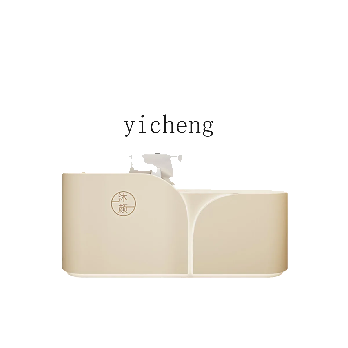 V21 Cream Style Clothing Store Cashier Counter Curved Small Beauty Salon Reception Desk Simple