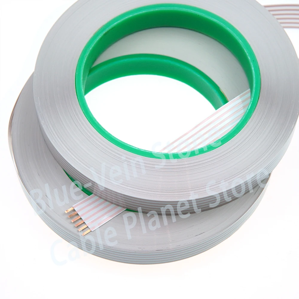 1/3/5/10M Length 6Pin 15mm Width Auto Flexible Flat Cable for Car Steering Wheel