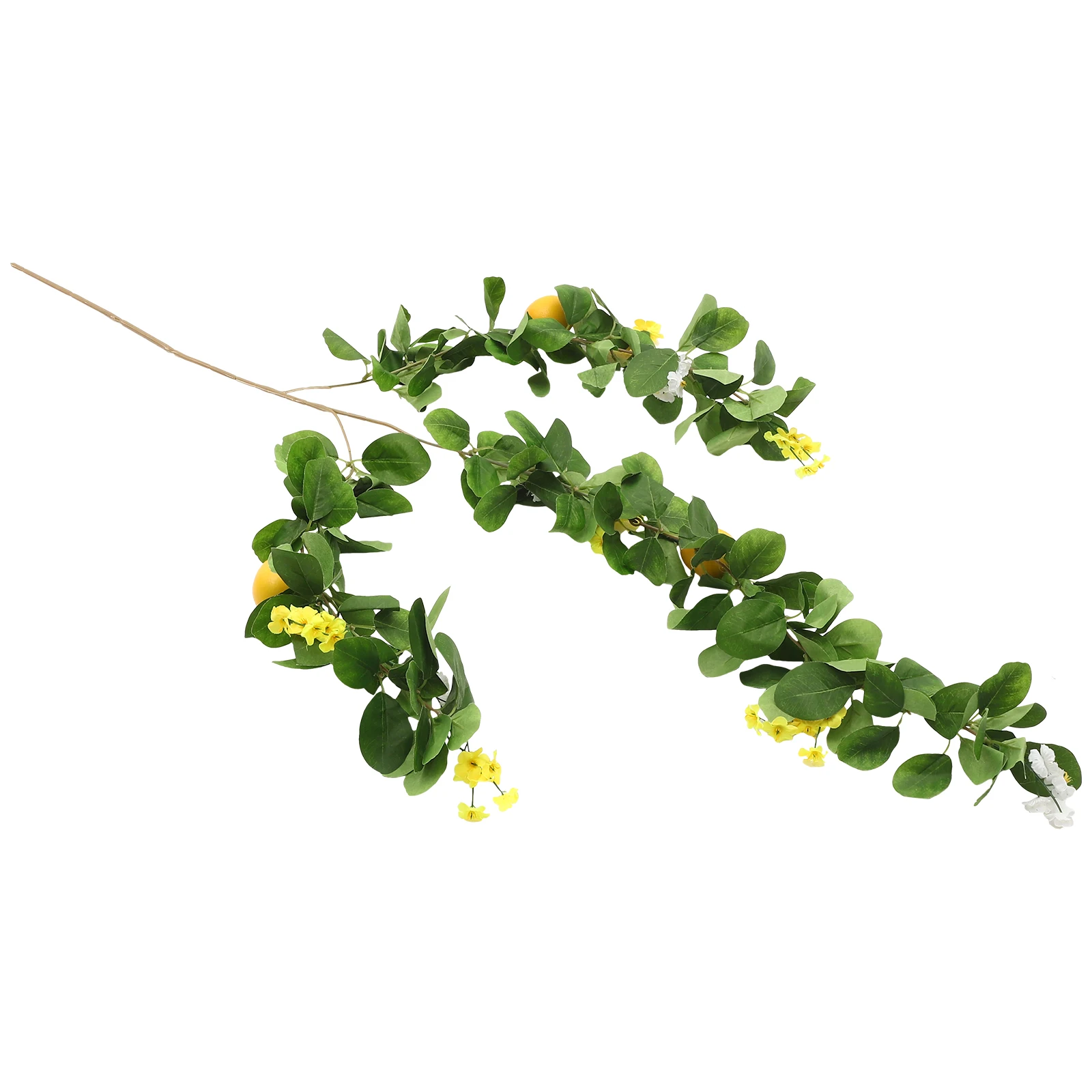 

Artificial Lemon Branch Garland Plastic Decorative Hanging Fruits Leaves Home Party Banquet Summer WeddingDecor