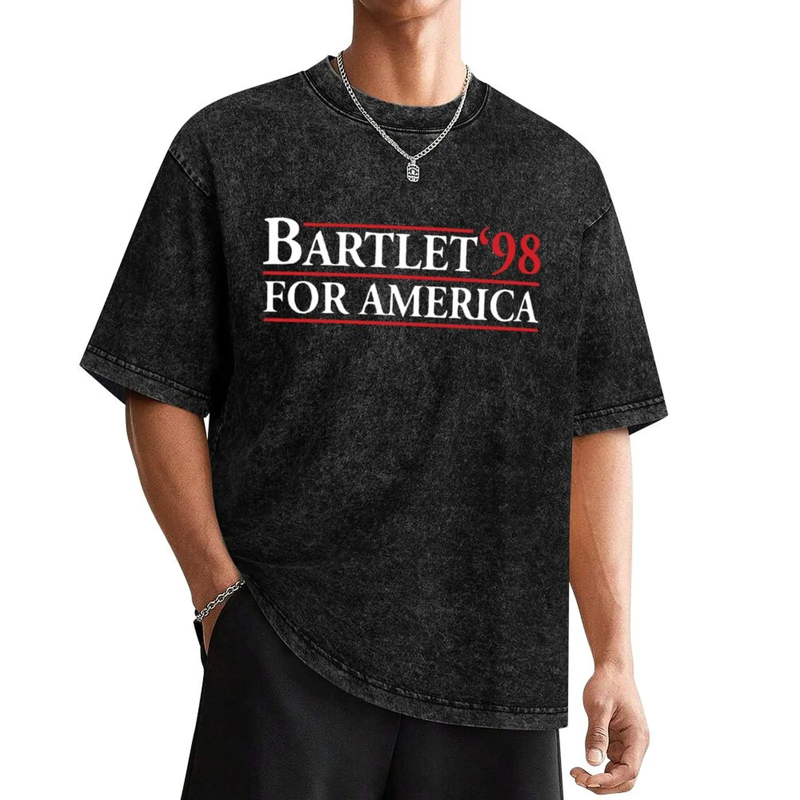 

Bartlet for America (white variant) T-Shirt Blouse quick-drying Aesthetic clothing tshirts personalised tee shirts for men