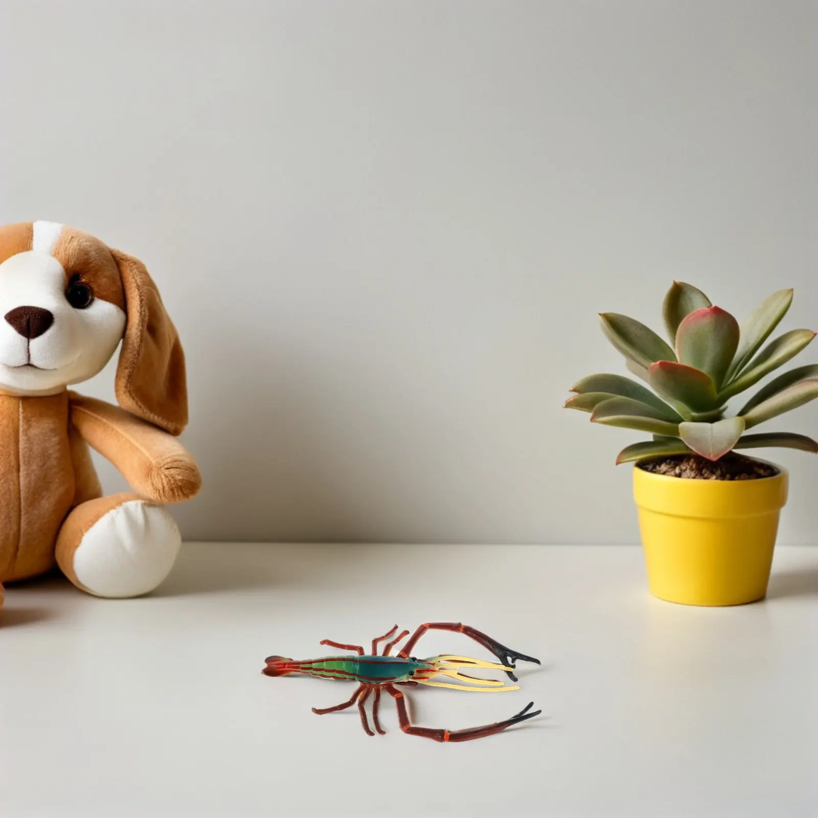 

Artificial Shrimp Miniature Plastic Fake Lobster Statue Desktop Decor Realistic Marine Animal Fish Simulation Shrimp Decorative