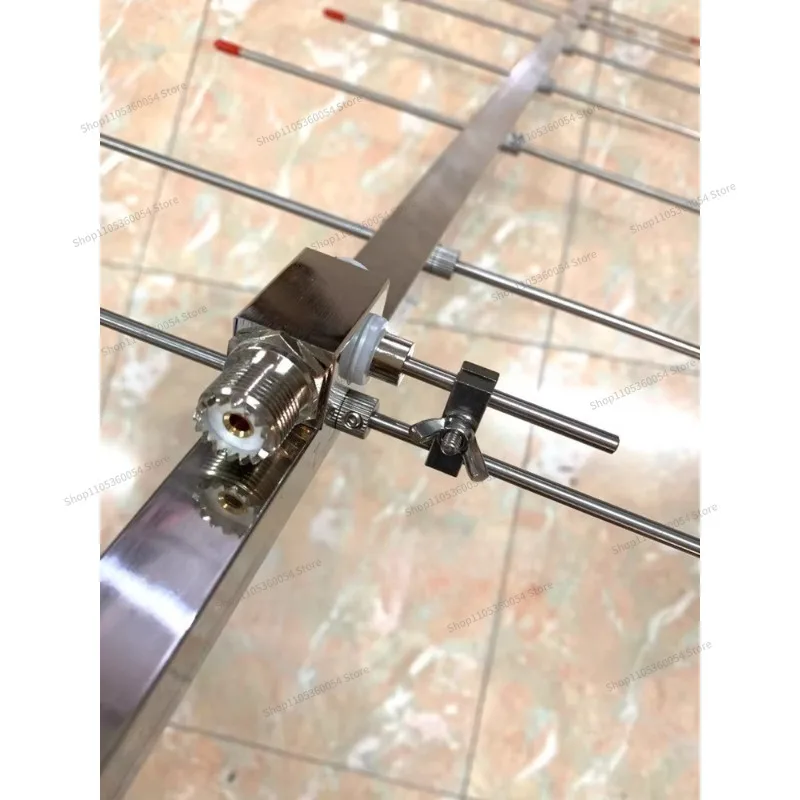 For U-segment 8-cell HAM, Aluminum Alloy and Stainless Steel Yagi Antenna, Directional Antenna Gain 12dbi