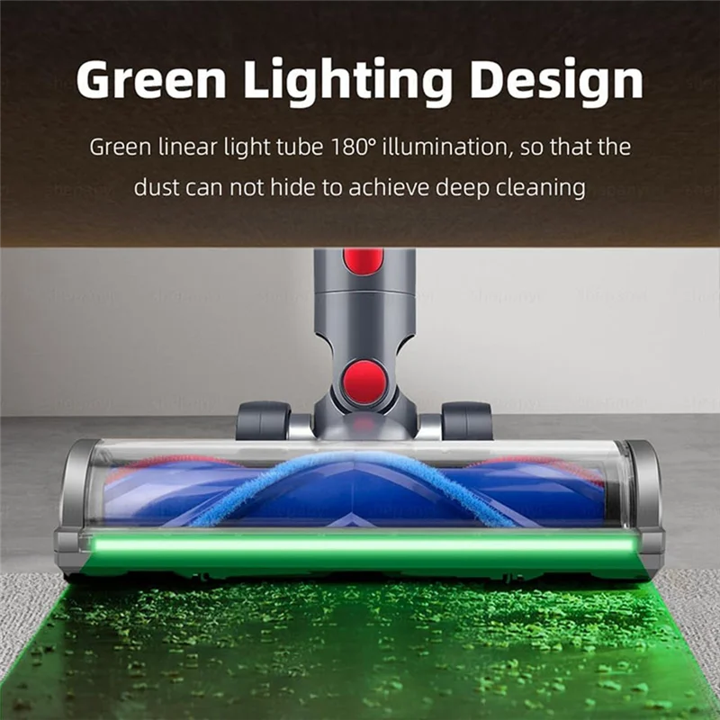 

B98A-Quick Release Cleaner Head For Dyson V7 V8 V10 V11 V15 Vacuum Attachments With LED Headlights For Hardwood Floor Carpets