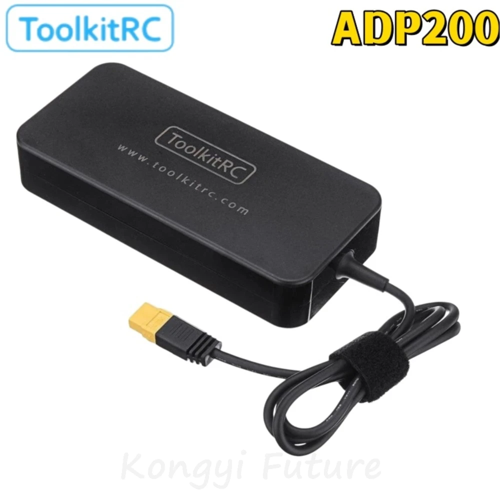 ToolkitRC ADP200 200W AC Power Adapter 19.5V 10.3A XT60 Output for RC LiPo Battery Charger