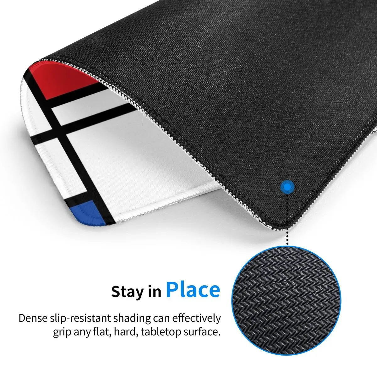Mondrian Minimalist Multi-size Mouse Pad Computer Keyboard Mouse Mat Gaming PC Laptop Desk Mat Office Accessories Table Mats